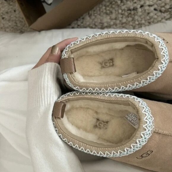 Ugg Tazz Tasman Platform Slippers Beautiful Mustard Seed - Picture 7 of 9